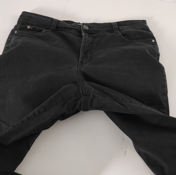 Hannah Jeweled Black Denim Midrise Jeans 14 - Picture 12 of 16